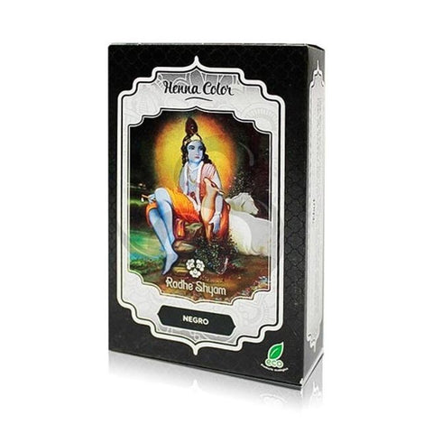 Comprar online HENNA NEGRO POLVO RADHE SHYAM 100 GR de RADHE SHYAM SPIRITUAL SKY. Imagen 1