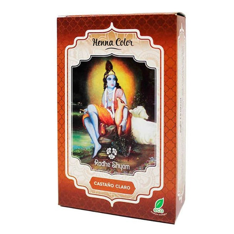 Comprar online HENNA RADHE CASTAÑO CLARO POLVO 100 GR de RADHE SHYAM SPIRITUAL SKY. Imagen 1