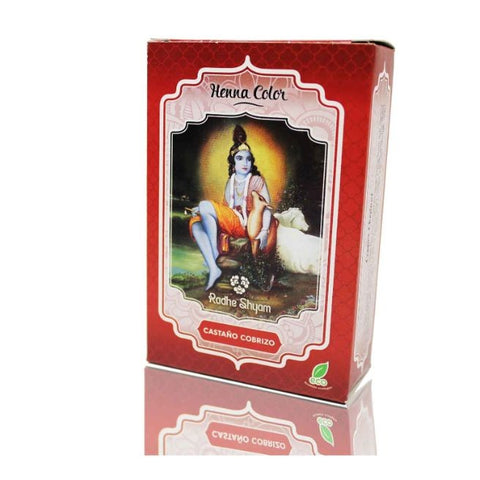Comprar online HENNA RADHE CASTAÑO COBRIZO POLVO 100 GR de RADHE SHYAM SPIRITUAL SKY. Imagen 1