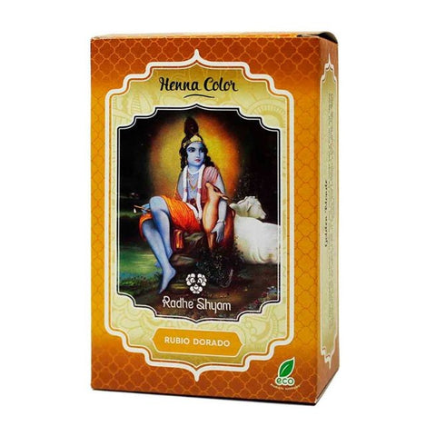 Comprar online HENNA RUBIO DORADO POLVO RADHE 100 GR de RADHE SHYAM SPIRITUAL SKY. Imagen 1