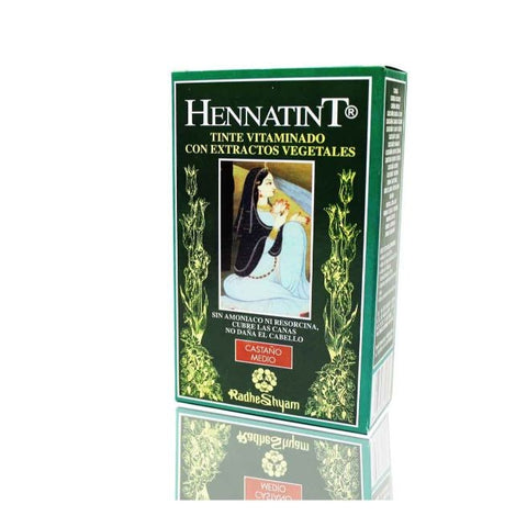 Comprar online HENNATINT CASTAÑO MEDIO RADHE 120 ML de RADHE SHYAM SPIRITUAL SKY. Imagen 1