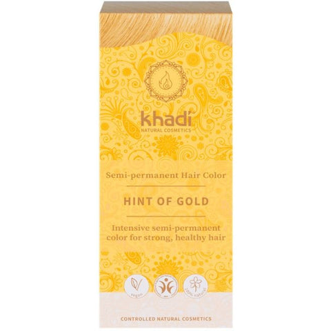 Comprar online HERBAL COLOR RUBIO TOQUE DORADO 100 G de KHADI. Imagen 1