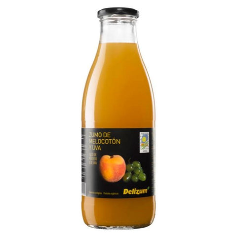 Comprar online ZUMO MELOCOTON & UVA 1L L BIO de DELIZUM. Imagen 1