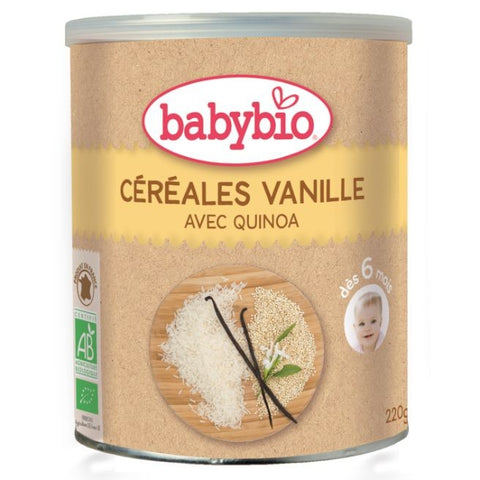 Comprar online BABYBIO CEREALES VAINILLA 220 gr de BABYBIO. Imagen 1
