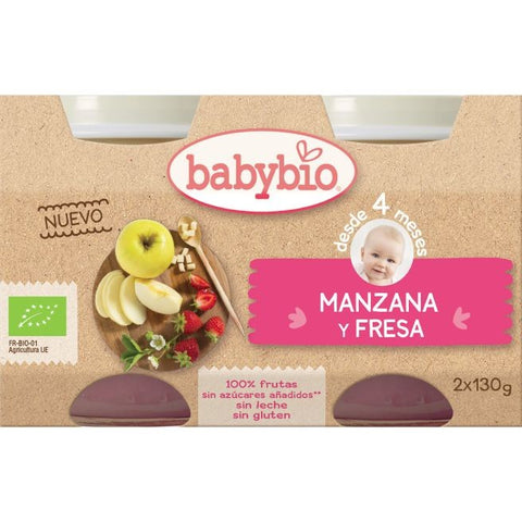 Comprar online BABYBIO MANZANA Y FRESA de BABYBIO. Imagen 1