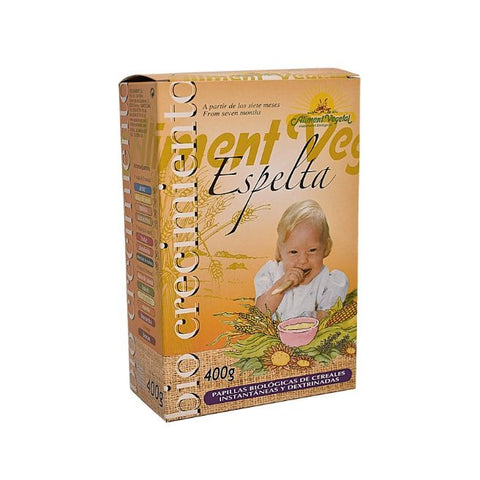Comprar online BIOCRECIMIENTO PAPILLA ESPELTA 400 gr de ALIMENT VEGETAL. Imagen 1