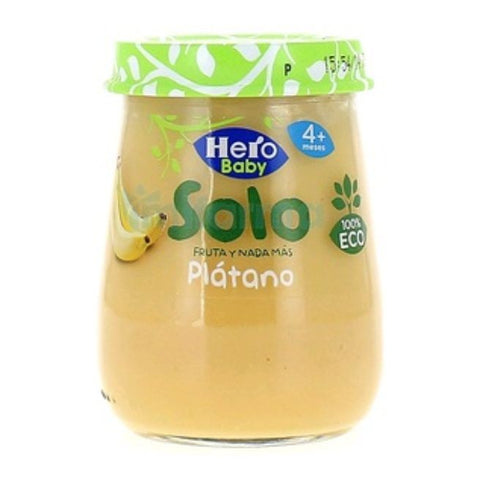 Comprar online HERO PLATANO ECO SOLO FRUTA 120g de HERO BIO. Imagen 1