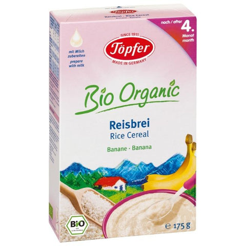 Comprar online PAPILLA DE ARROZ CON PLATANO BIO 175 gr de TOPFER. Imagen 1