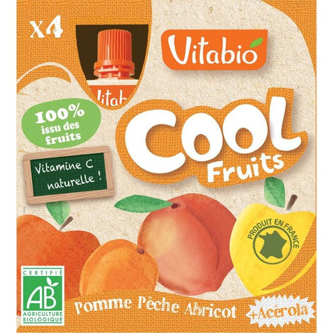 Comprar online VITABIO COOL FRUITS MANZANA-MELOCOTON-ALBARICOQUE de BABYBIO. Imagen 1