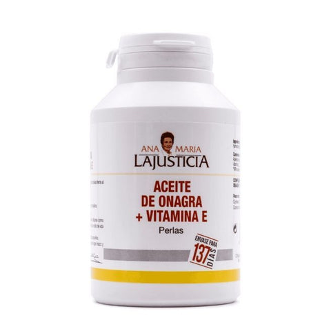Comprar online ACEITE DE ONAGRA + VITAMINA E (275 perlas) de LAJUSTICIA. Imagen 1
