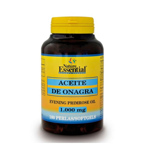 Comprar online ACEITE DE ONAGRA 1000 mg (10% GLA) 100 Perlas de NATURE ESSENTIAL. Imagen 1