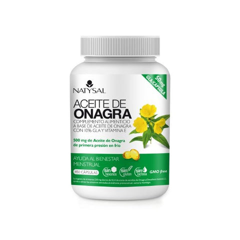 Comprar online ACEITE DE ONAGRA 450 CAPSULAS de NATYSAL. Imagen 1