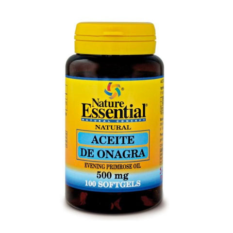 Comprar online ACEITE DE ONAGRA 500 mg 10% GLA 100 Perlas de NATURE ESSENTIAL. Imagen 1