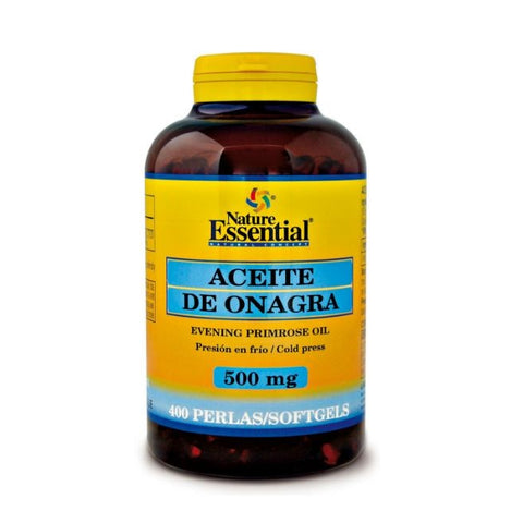 Comprar online ACEITE DE ONAGRA 500 mg 10% GLA 400 Perlas de NATURE ESSENTIAL. Imagen 1
