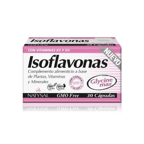 Comprar online ISOFLAVONAS CON VITAMINAS K2 D3 NUEVO 30 CAP de NATYSAL. Imagen 1