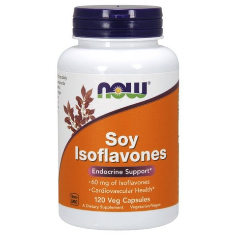 Comprar online ISOFLAVONAS DE SOJA 60 mg.120 vcaps de NOW. Imagen 1