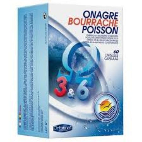 Comprar online O.B.P. OMEGA 3 & 6 (ONAGRA,BORRAJA,SALMON) de ORTHONAT. Imagen 1