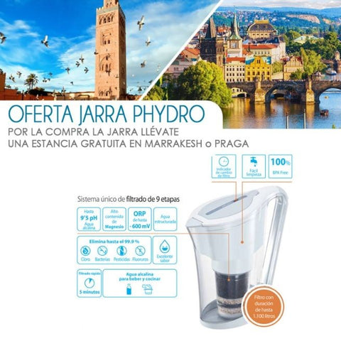 Comprar online JARRA PHYDRO + BOX VIAJE INCLUYE FILTRO de ALKALINECARE. Imagen 1