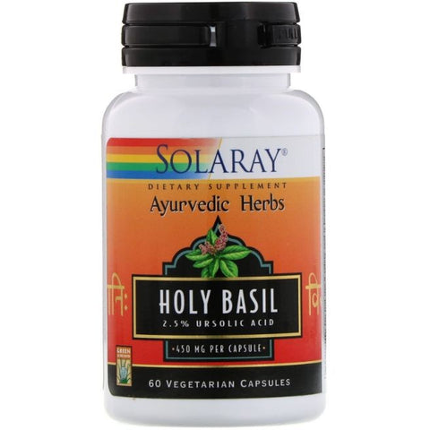 Comprar online HOLLY BASIL 450 mg 60 Caps de SOLARAY. Imagen 1