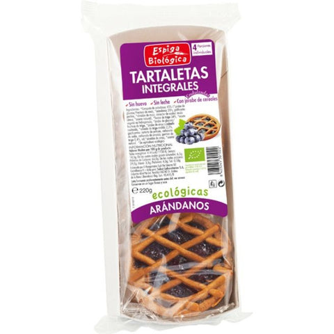 Comprar online E.BIO TARTALETA ARANDANOS ECO 4x50 g de ESPIGA BIOLOGICA. Imagen 1