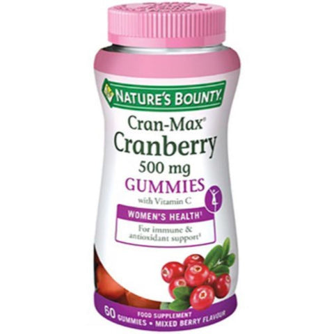 Comprar online GUMMIES ARANDANO ROJO 500 mg CRAN-MAX CON VIT C 60 de NATURE´S  BOUNTY. Imagen 1