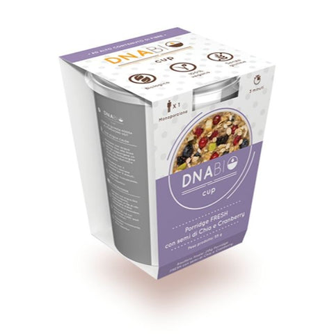 Comprar online PORRIDGE FRESCO CON SEMILLAS DE CHIA Y ARANDANOS de DNABIO. Imagen 1
