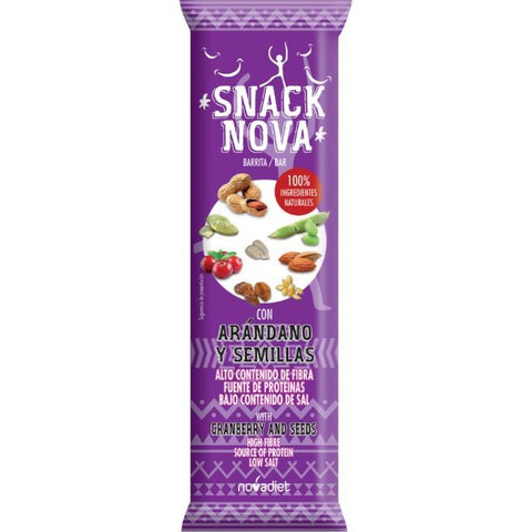 Comprar online SNACK NOVA ARANDANO Y SEMILLAS 35gr de NOVADIET. Imagen 1