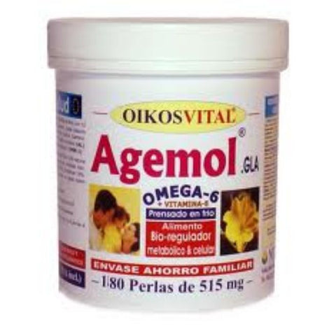 Comprar online AGEMOL - OMEGA-6. 515 mg 180 Perlas de OIKOS. Imagen 1