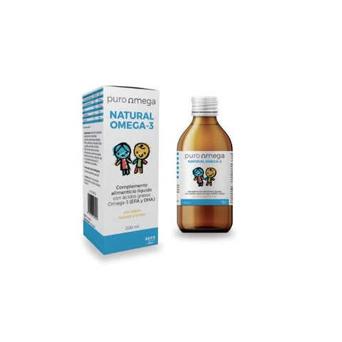 Comprar online NATURAL OMEGA-3 NIÑOS 200 ML de PURO OMEGA. Imagen 1