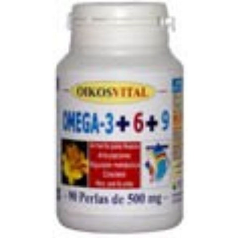 Comprar online OMEGA 3 + 6 + 9 500 mg 90 Perlas de OIKOS. Imagen 1