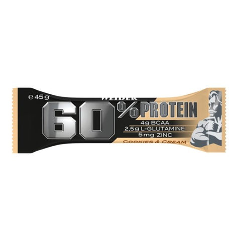 Comprar online 60% PROTEIN BAR COOKIES & CREAM 45 G de WEIDER. Imagen 1