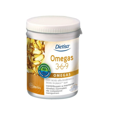 Comprar online OMEGAS 3 6 9 60 Perlas de DIETISA. Imagen 1