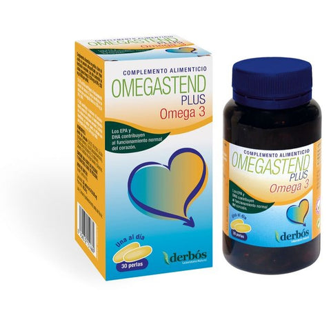 Comprar online OMEGASTEND PLUS 30 Perlas OMEGA 3 de DERBOS. Imagen 1