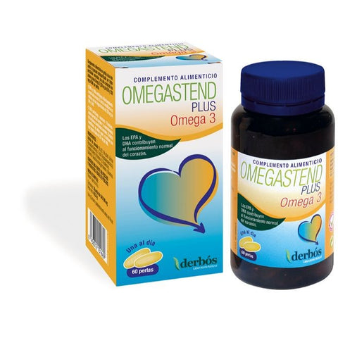 Comprar online OMEGASTEND PLUS 60 Perlas OMEGA 3 de DERBOS. Imagen 1
