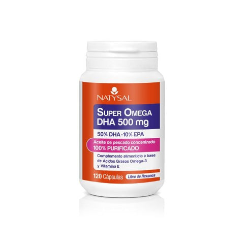 Comprar online SUPER OMEGA DHA 500 MG 50% DHA10% EPA 120 CAPSULAS de NATYSAL. Imagen 1