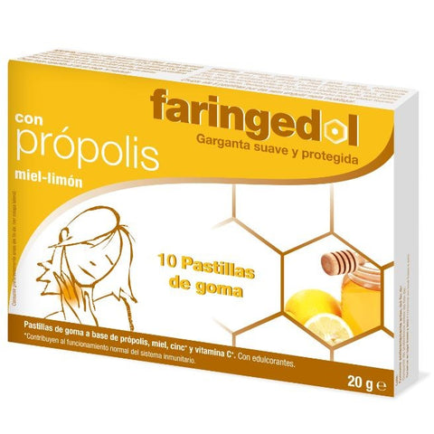Comprar online FARINGEDOL 10 Pastillas MIEL- LIMON de FARINGEDOL. Imagen 1