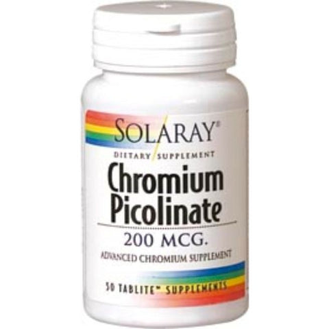Comprar online CHROMIUM PICOLINATE 50 Tabletas de SOLARAY. Imagen 1