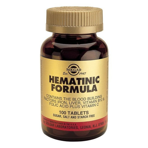 Comprar online HEMATINICA 100 Comp de SOLGAR. Imagen 1