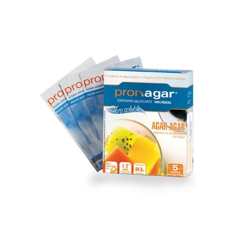 Comprar online AGAR AGAR EN POLVO SIN GLUTEN Sobres 4 gr X 5 uds de PRONAGAR. Imagen 1