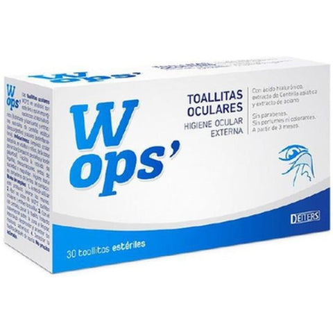 Comprar online WOPS TOALLITAS OCULARES 30 Unidades de DEITERS. Imagen 1