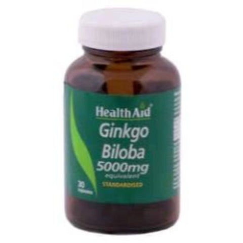 Comprar online GINKGO (GINKGO BILOBA) 5.000 mg 30 Caps de HEALTH AID. Imagen 1