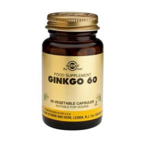 Comprar online GINKGO 60 CAPSULAS de SOLGAR. Imagen 1