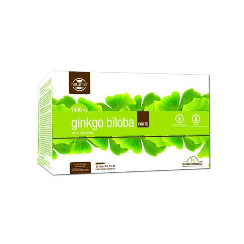 Comprar online GINKGO BILOBA 1500 mg X 20 Ampollas de NATURMIL. Imagen 1