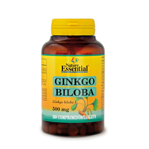 Comprar online GINKGO BILOBA 500 mg 250 Tabletas de NATURE ESSENTIAL. Imagen 1