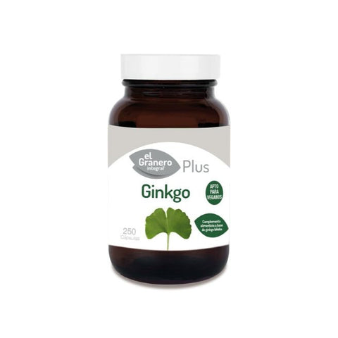 Comprar online GINKGO BILOBA 510 mg 250 Caps de GRANERO SUPLEMENTOS. Imagen 1