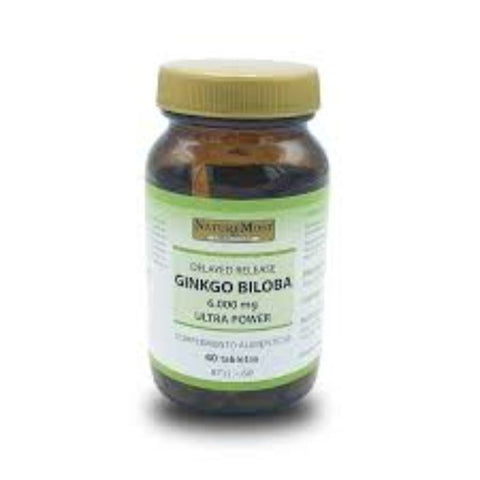 Comprar online GINKGO BILOBA 6000 ULTRA POWER 60 Cap de NATUREMOST. Imagen 1