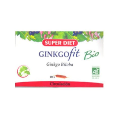 Comprar online GINKGOFIT GINKGO BILOBA BIO 20 Amp de SUPERDIET. Imagen 1