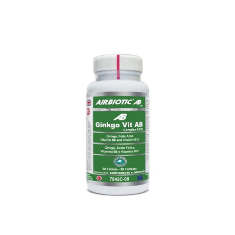 Comprar online GINKGO-VIT AB COMPLEX 6000 con Acid 90 tabletas de AIRBIOTIC. Imagen 1