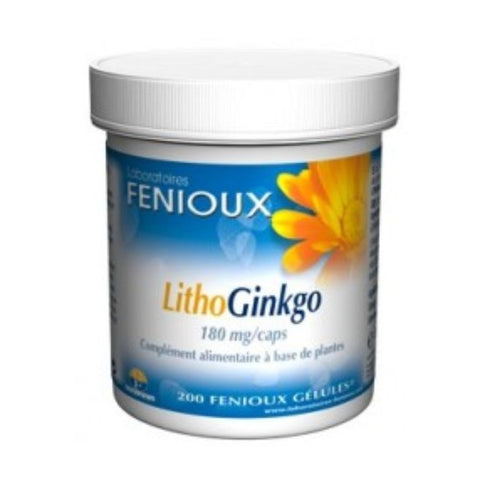 Comprar online LITHO GINKGO 180 mg 200 Caps de FENIOUX. Imagen 1