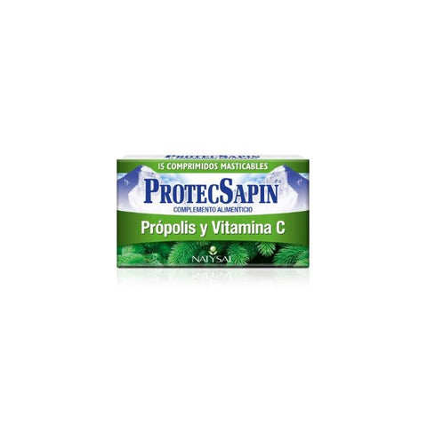 Comprar online PROTECSAPIN COMPRIMIDOS MASTICABLES Propolis y Vi de NATYSAL. Imagen 1